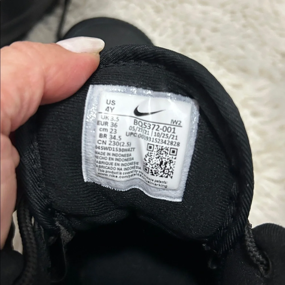 Nike Manoa Black Leather Booties Boys